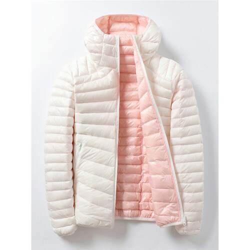女轻薄短款双面穿羽绒服W