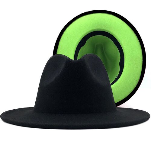Women Men Wool Fedora Hat Jazz Cap 男女毛呢礼帽大檐爵士帽