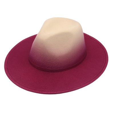 men and women's hat western cowboy jazz cap sun hat毛呢