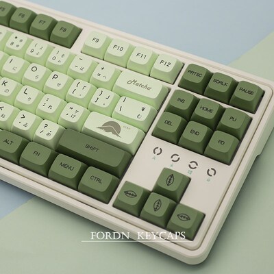 keycaps抹茶热升华键日文PBT108/104/98/87/84/68/64/61键帽xda