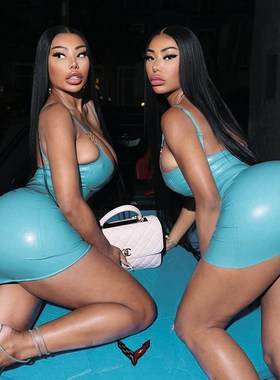 women night dress sexy欧美风性感金属扣吊带后背拉链PU女连衣裙