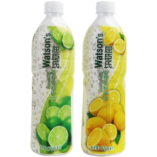 屈臣氏青柠饮料浓浆750ML青柠水青柠汁饮料浓缩浓浆鸡尾酒青柠