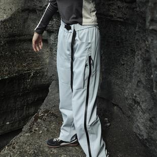 男防风防水软壳登山裤 女侧拉链冲锋裤 加绒 裤 2025户外直筒工装