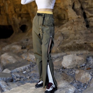 机能风夏季 裤 速干裤 防泼水工装 轻薄透气休闲裤 侧拉链户外登山裤