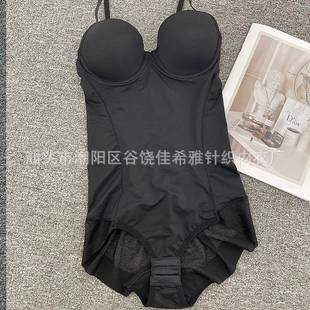 带文胸连体塑形托胸美体聚拢内收腹束HPZ腰产后 跨境身欧美薄衣款