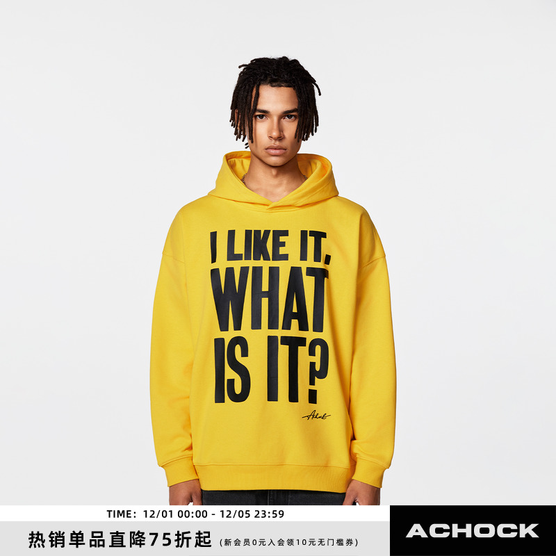 Achock美式高街连帽卫衣