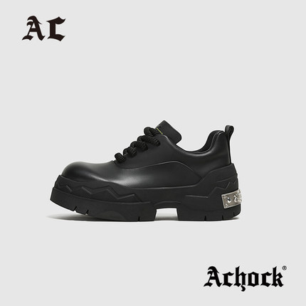 【Achock官方旗舰店】增高7cm潮牌犀牛德比鞋厚底Cleanfit牛皮鞋