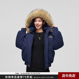 派克服加厚保暖毛领连帽棉服重磅休闲棉衣外套潮 Achock官方店