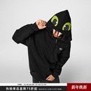 潮 趣味小恶魔刺绣加绒连帽卫衣无牙耳朵拉链开衫 Achock官方店