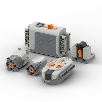 机器人考级等级考试动力组件 机械动力电动拼装积木马达电池盒PF