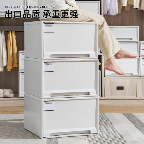 抽屉式透明塑料衣柜收纳箱