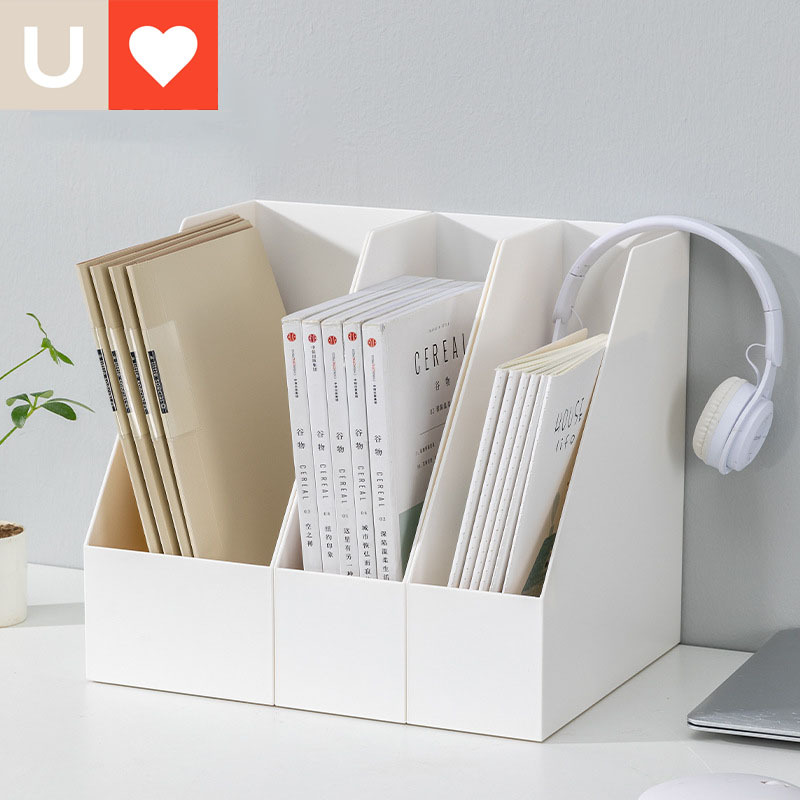 开学学习桌书立架收纳盒文件收纳架桌面置物架文件架学生书立加厚