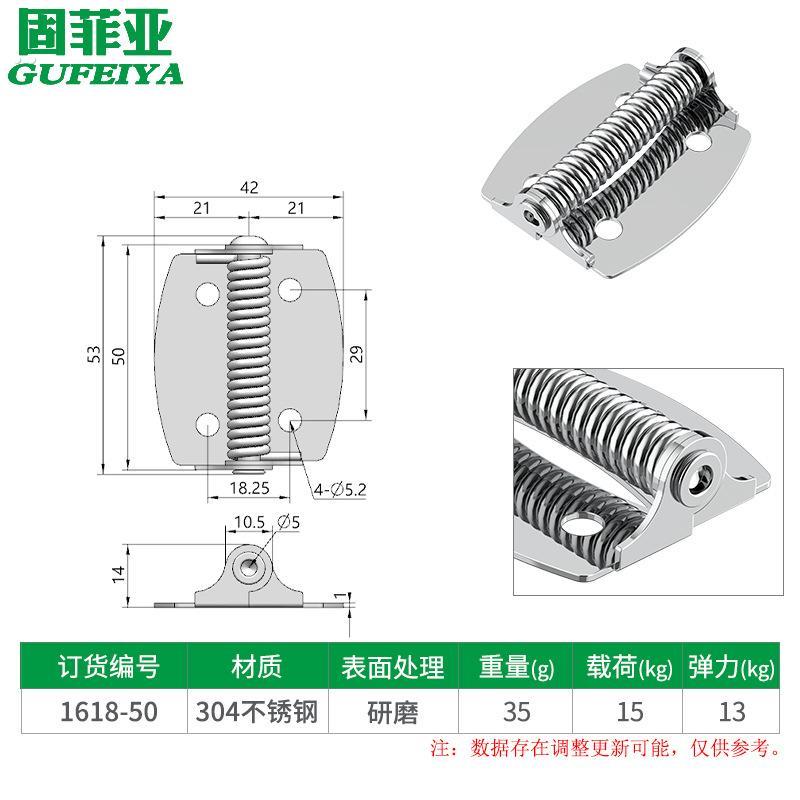 多功能自动关门合页闭门器闭门缓冲装置弹簧隐形铰链90度直角定位