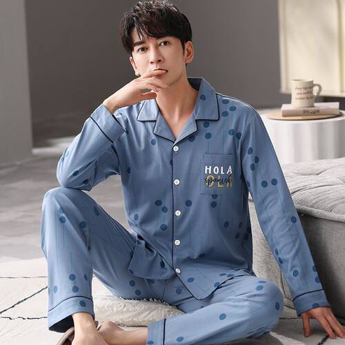 可外穿纯棉家居服男士