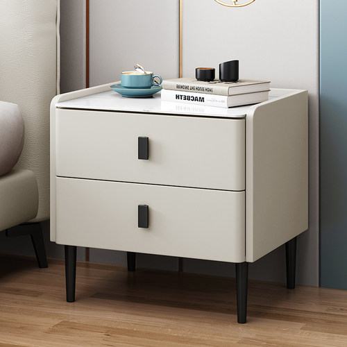 卧室床头柜全实木整装发货极简风