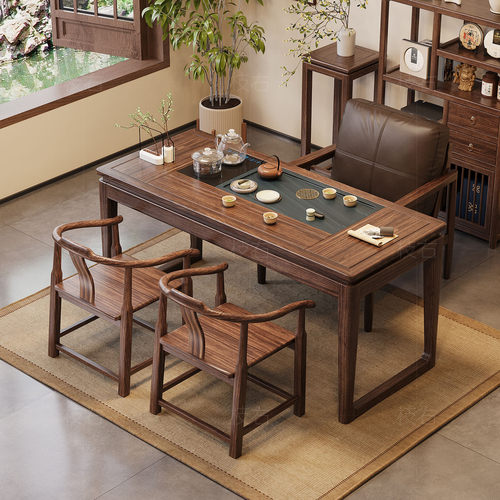 实木茶桌客厅家用茶几阳台茶台