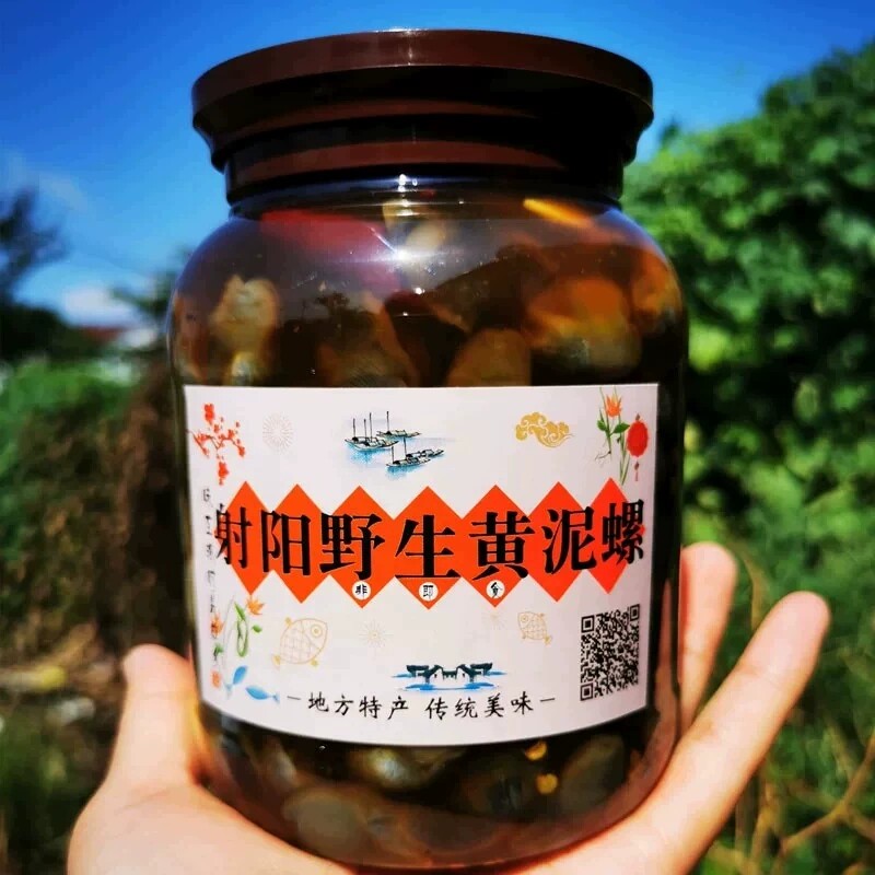【黄沙港特大黄泥螺】盐城射阳特产农家超大肉厚生呛醉螺500g