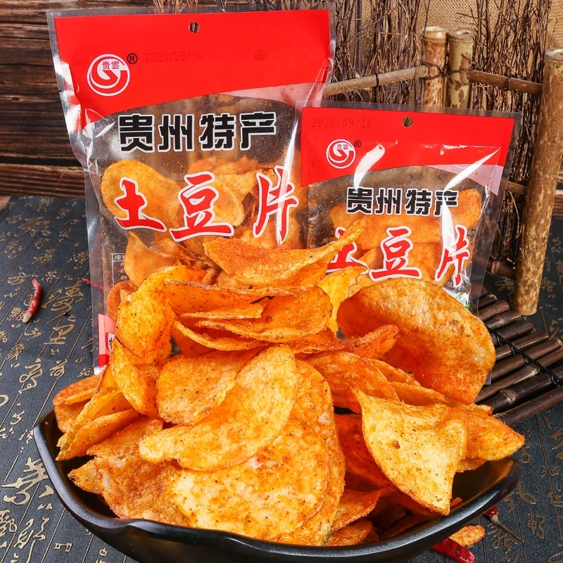 贵州土豆片特产网红小吃麻辣土豆片丝洋芋片香脆小零食薯片 零食/坚果/特产 膨化食品 原图主图