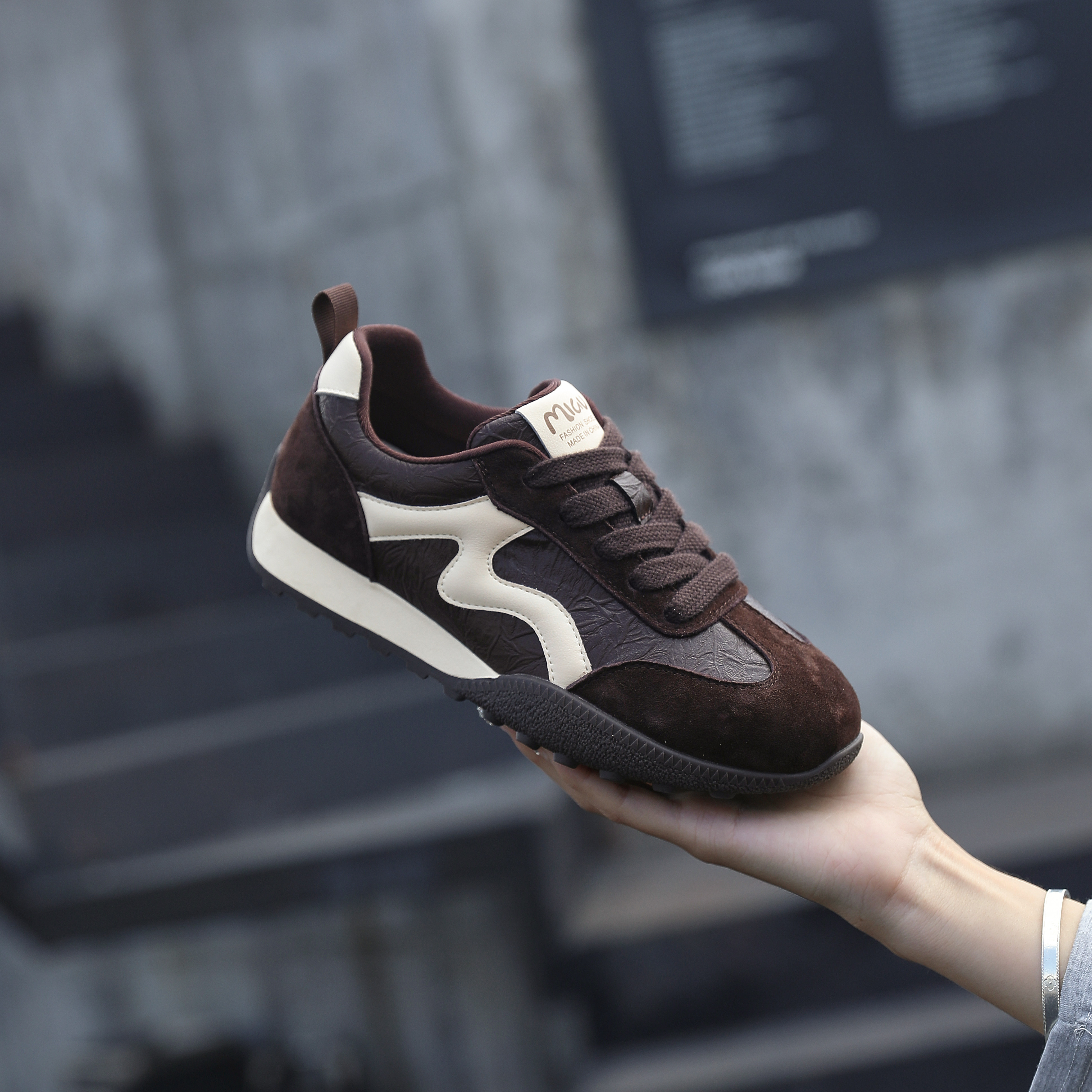 复古德训鞋女2025秋新款