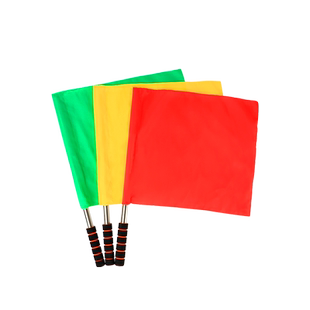 发令旗团建游戏运动会指挥手旗铁路信号旗田径裁判足球边裁旗