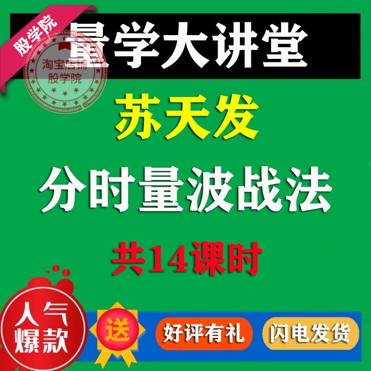 苏天发分时量波战法 量势经典学习 分时量波战法视频学习教程