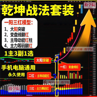 乾坤战法乾坤线抓主升交易一阳三红战法趋势实战抄底高抛战法神器