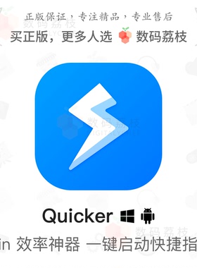Quicker 一年专业版 鼠标效率办公软件一键快捷指令自动化工作Win