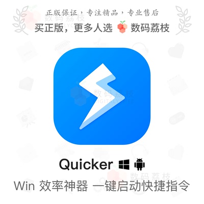 Quicker 一年专业版 鼠标效率办公软件一键快捷指令自动化工作Win