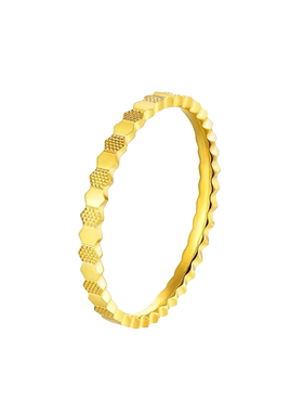 凯圣琳女款足金戒指指环