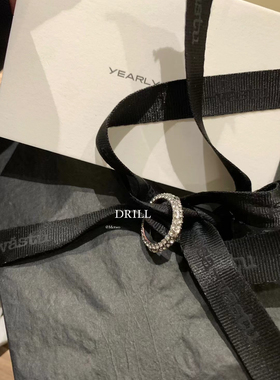 Metwo贵货镶满钻戒指 可调节带礼盒