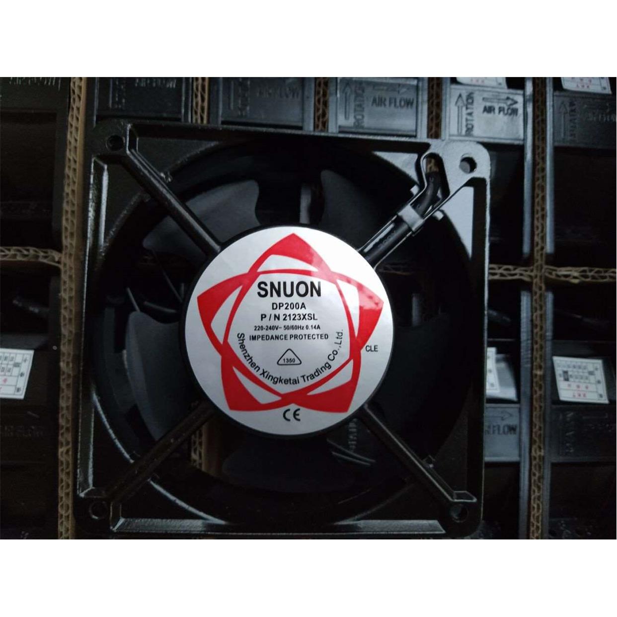 SNUON散热风机DP200A P/N2123XSL工业风扇AC220v 尺寸 120*120*38