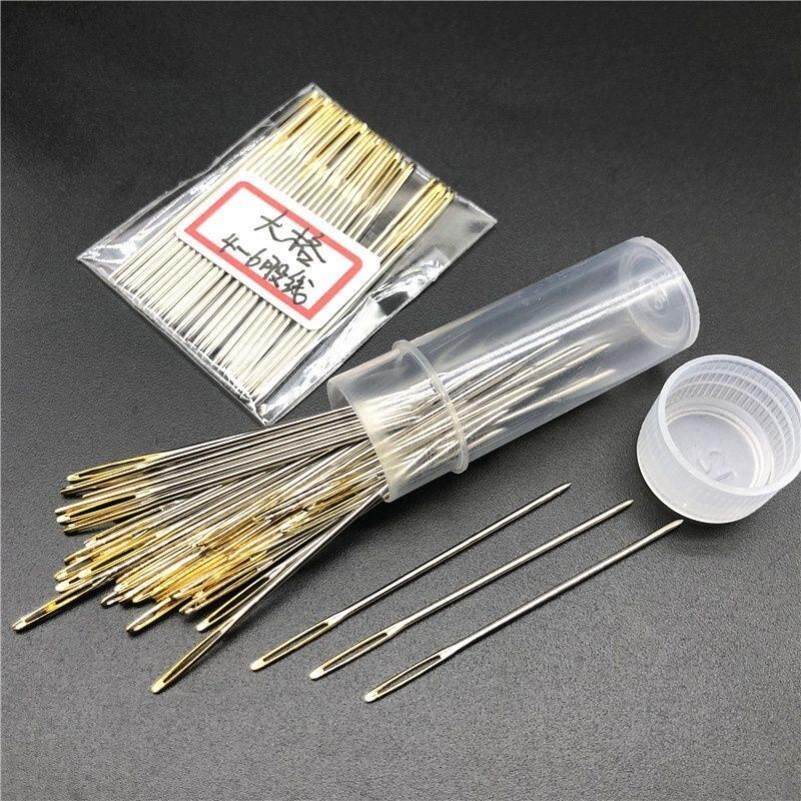 德针绣十字绣的针神器专用三四股24号钝头圆头绣花针中格大格刺绣