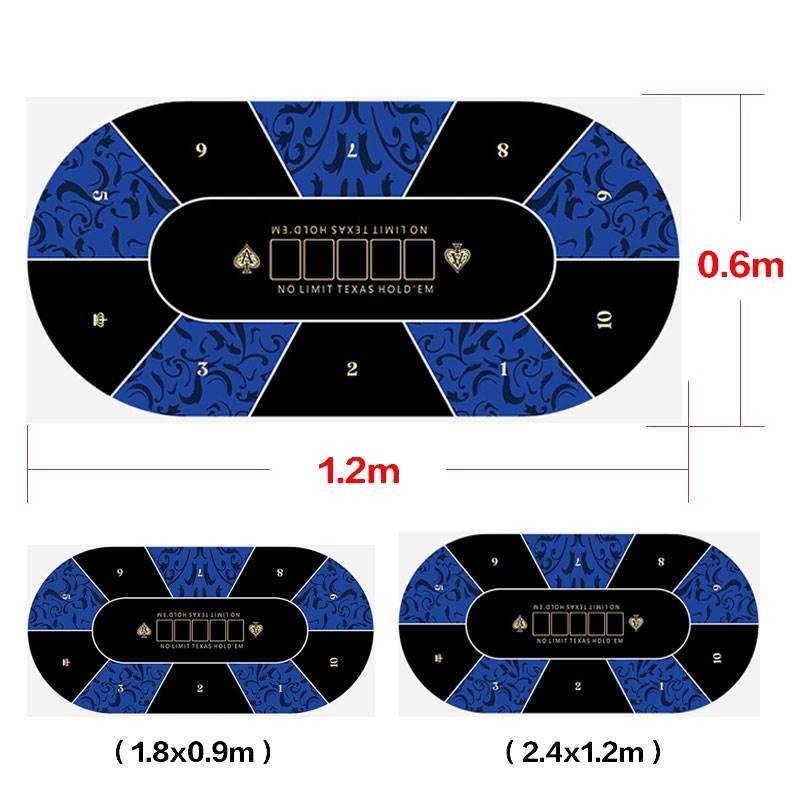 德州扑克桌布桌垫毛毡毛绒台布筹码防滑橡胶垫扑克牌台垫