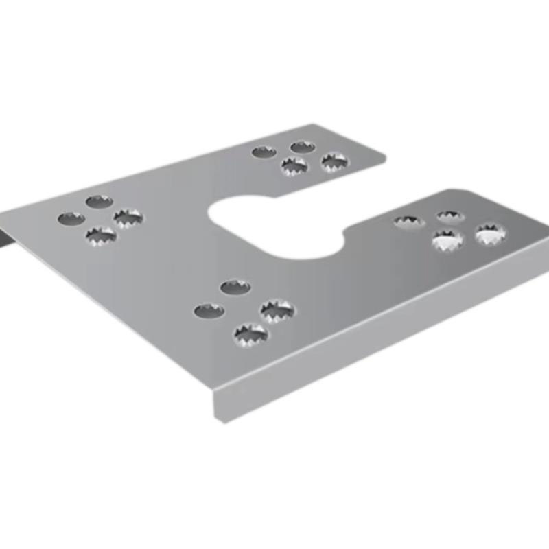 C型钢垫片刺破底座圆形底板中压开口光伏导电片专用电缆线线卡U型