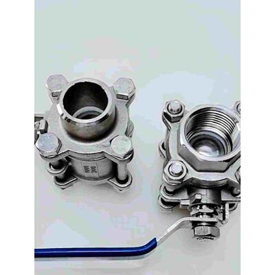 304/316L三片式高温高压焊接球阀/内螺纹丝扣PN64Q61F-64P2000WOG