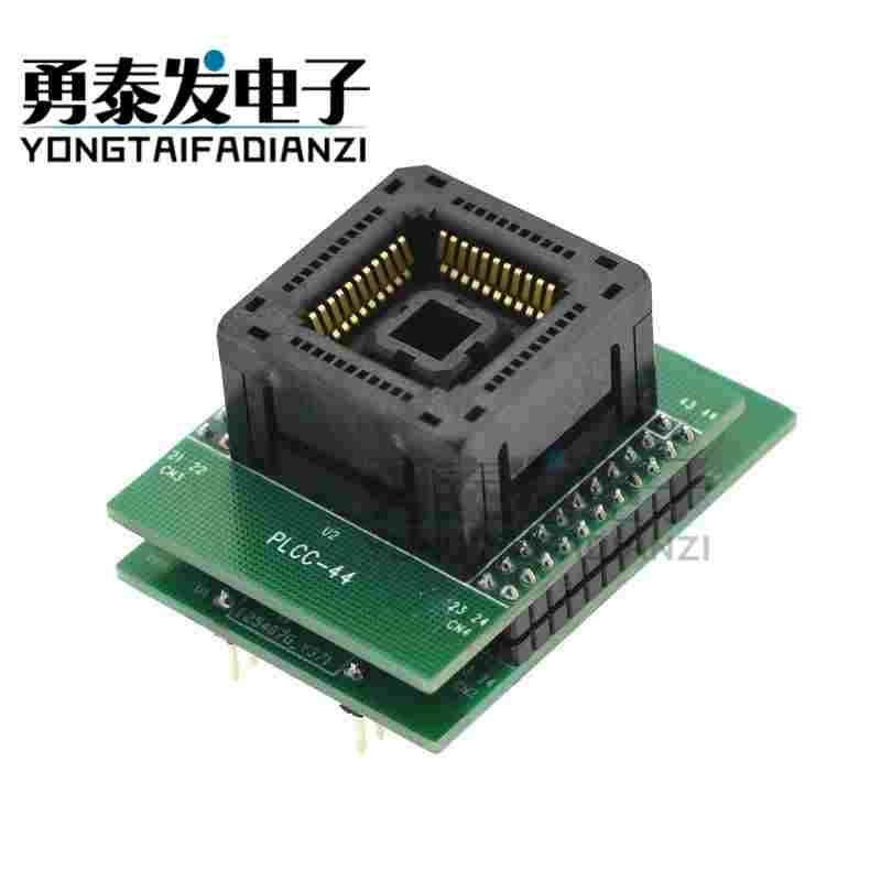 PLCC44转DIP40 PLCC44转换座 烧录座 测试座IC120-0444-306
