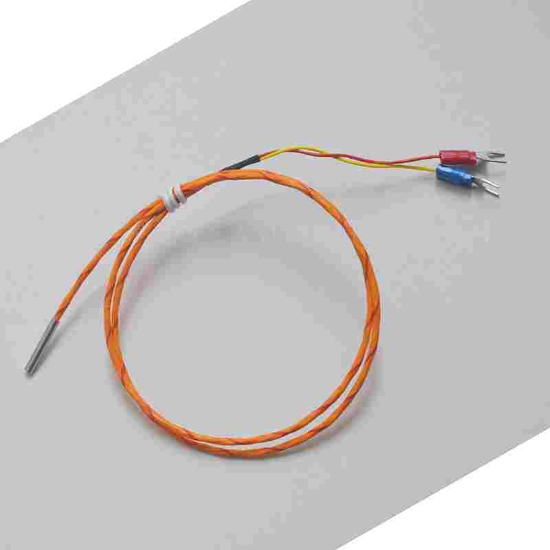 K型铁氟龙热电偶测温线探针套管橙色绕包多股线耐折耐高温