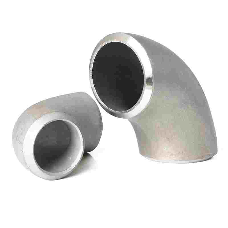 304/316L不锈钢冲压焊接弯头90度直角接口管道直缝排气排烟囱配件