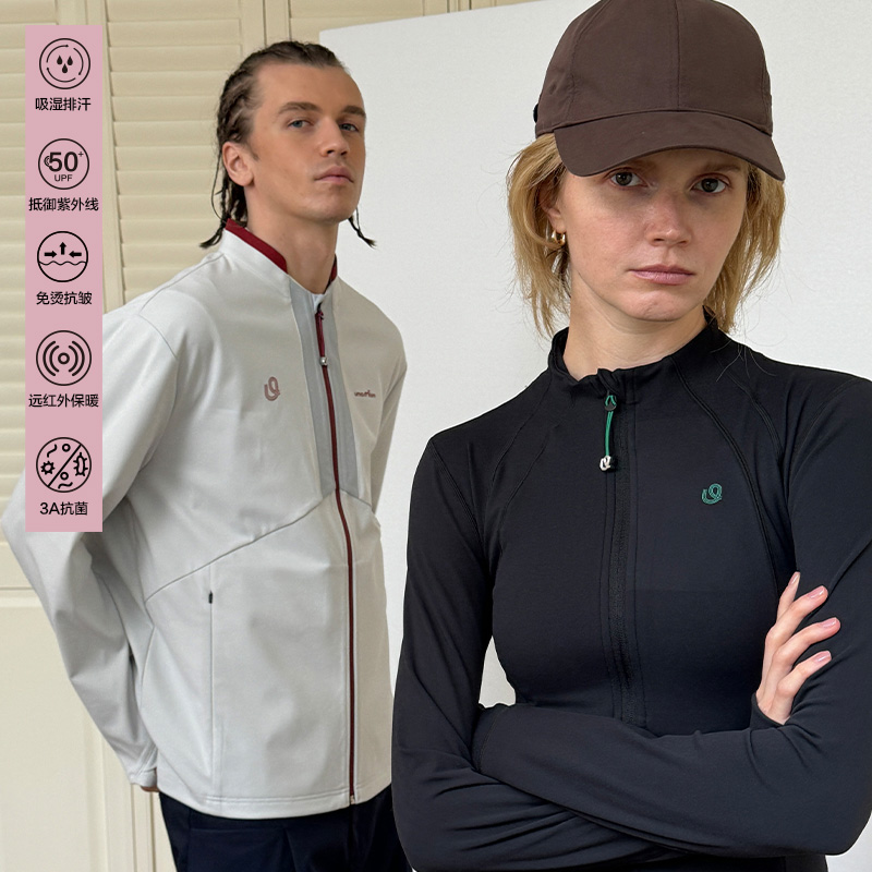 有茂密声拉链运动跑步夹克外套