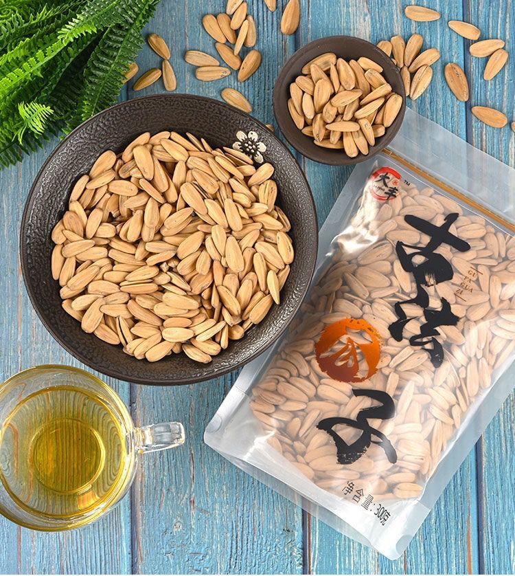 大丰瓜子古法海盐核桃休闲零食葵花籽300g网红休闲坚果炒货
