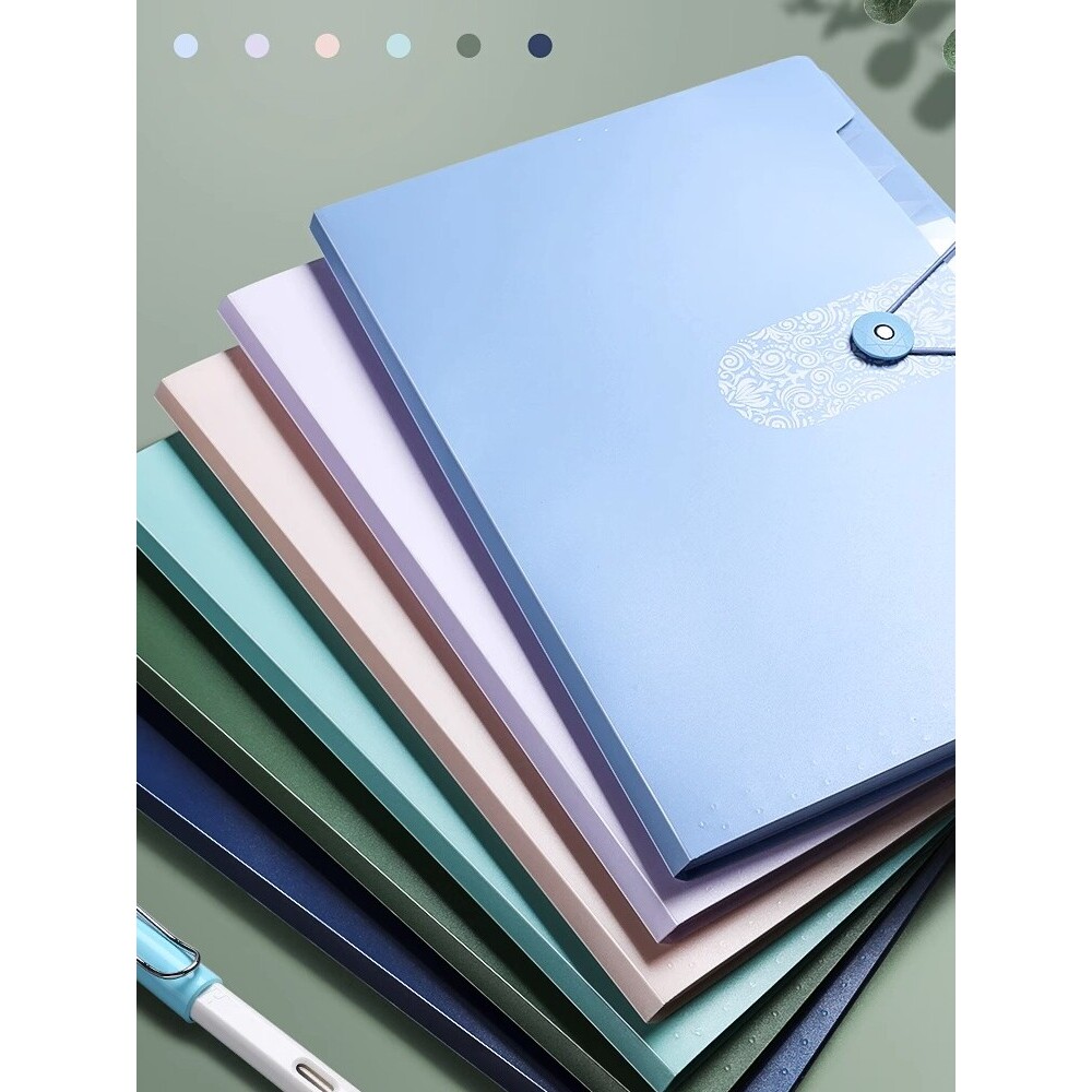 风琴包a4文件夹多层资料册学生用插页试卷整理初中生高中分类试卷