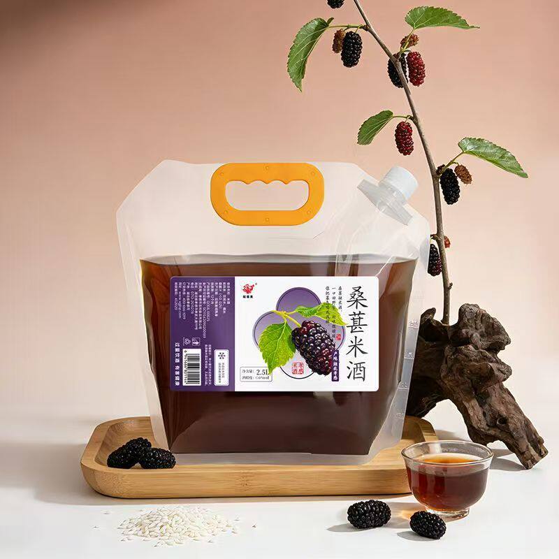 旺福龙桑葚米酒甜酒糯米酒花果米酒4.8斤/大包装低度微醺