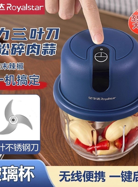 荣事达蒜泥神器家用捣蒜器电动打蒜器小型搅蒜器绞蒜机蒜蓉搅碎器