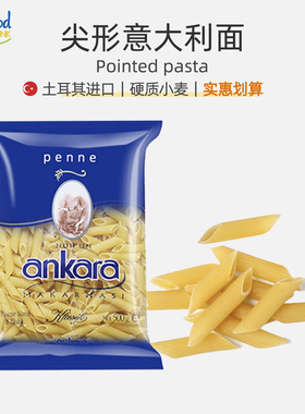 两头尖通型意面尖通形Pasta进口500g通心粉意粉家用直条低脂速食