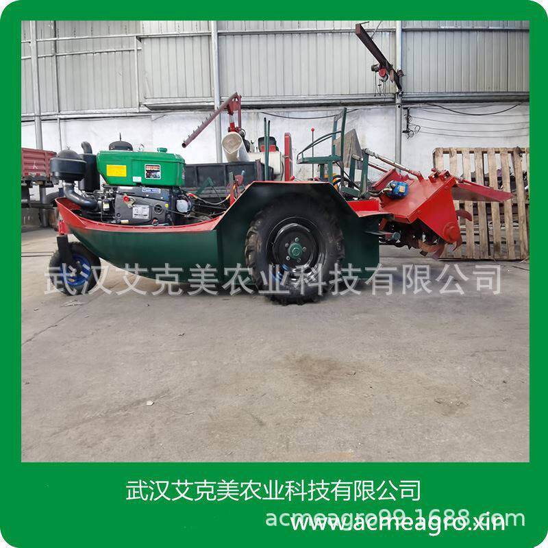 艾克美28-36匹液压冷却藕田水田稻田滩涂船式耕整机拖拉机