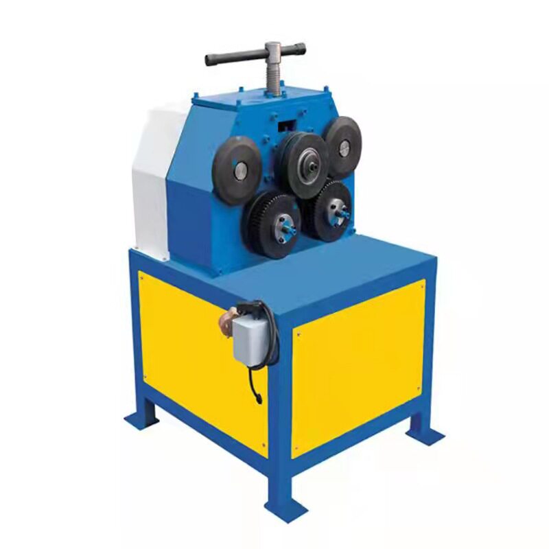 厂家销售弯管机 五轴立式角铁钢筋弯圆机 电动扁铁角钢卷圆机