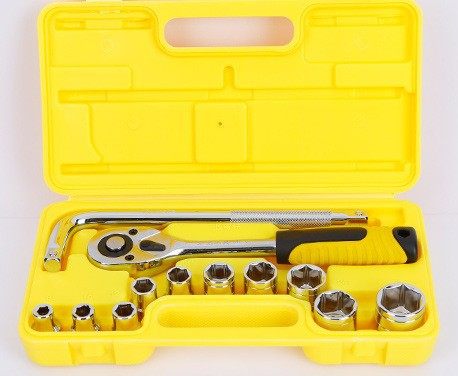 工厂生产13件套筒扳手汽修工具 随车组套.源头货源.