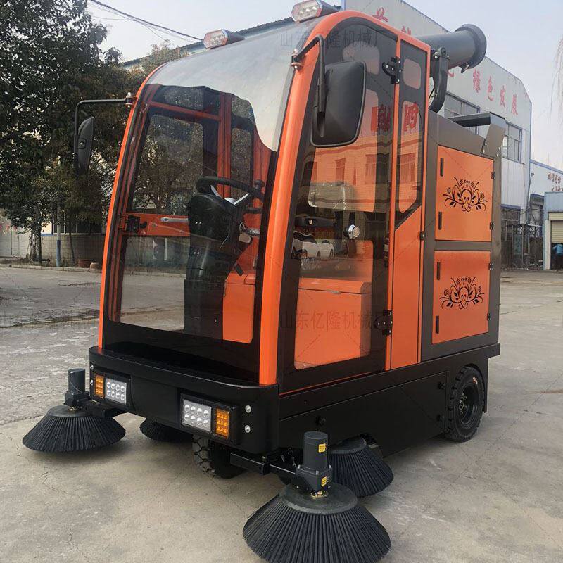 厂区洒水吸尘扫地机 公园小区道路清扫车 路面灰尘清理扫地机