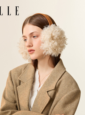 ELLE耳罩保暖冬季女可爱学生骑车耳捂子护耳毛绒耳包防冻耳套东北