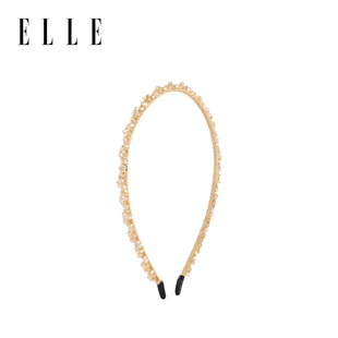 ELLE发箍女款 日常外戴仿水晶串珠发饰头饰高颅顶不勒头洗脸 春夏季